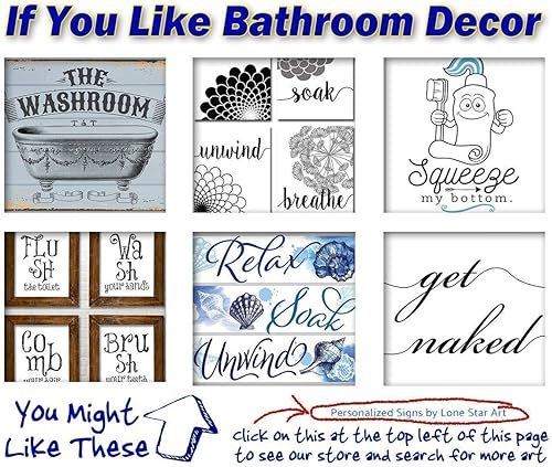 Miniatura 9 de Metal Sign - The Washroom - Durable Metal Sign - Use IndoorOutdoor - Great Bathroom Decor and Gift Under $20 (Printed on Aluminum, Not Wood) (8" x