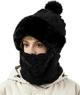 Balaclava Ski Mask for Women Men, Winter Fleece Wind-Resistant Warm Face Cover and Neck Warmer for Cycling Motorcycle Skiing