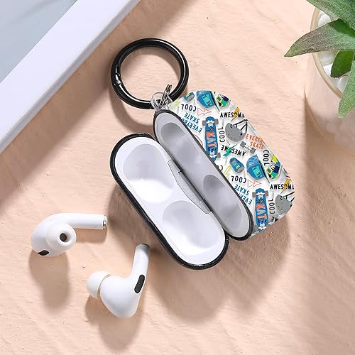 Vista 110 de Funda para Airpods Pro Air Sports Shoes, funda protectora de TPU suave resistente para Apple Airpod Pro con llavero para mujeres y hombres, azul