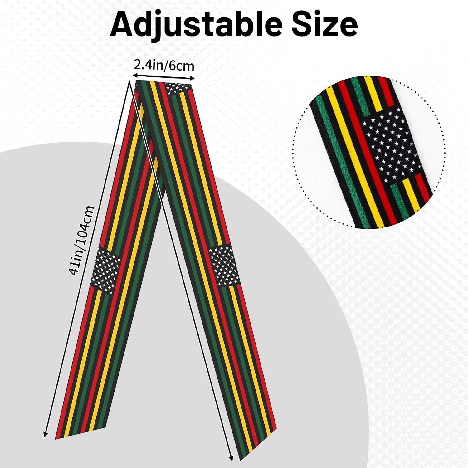 Tie Headband Wrap, Pattern Head Tie Hair Wrap Bandana for Women Men, Adjustable Sports Sweatbands for Running Yoga Fashion 40 x 2.4 Inches image 2