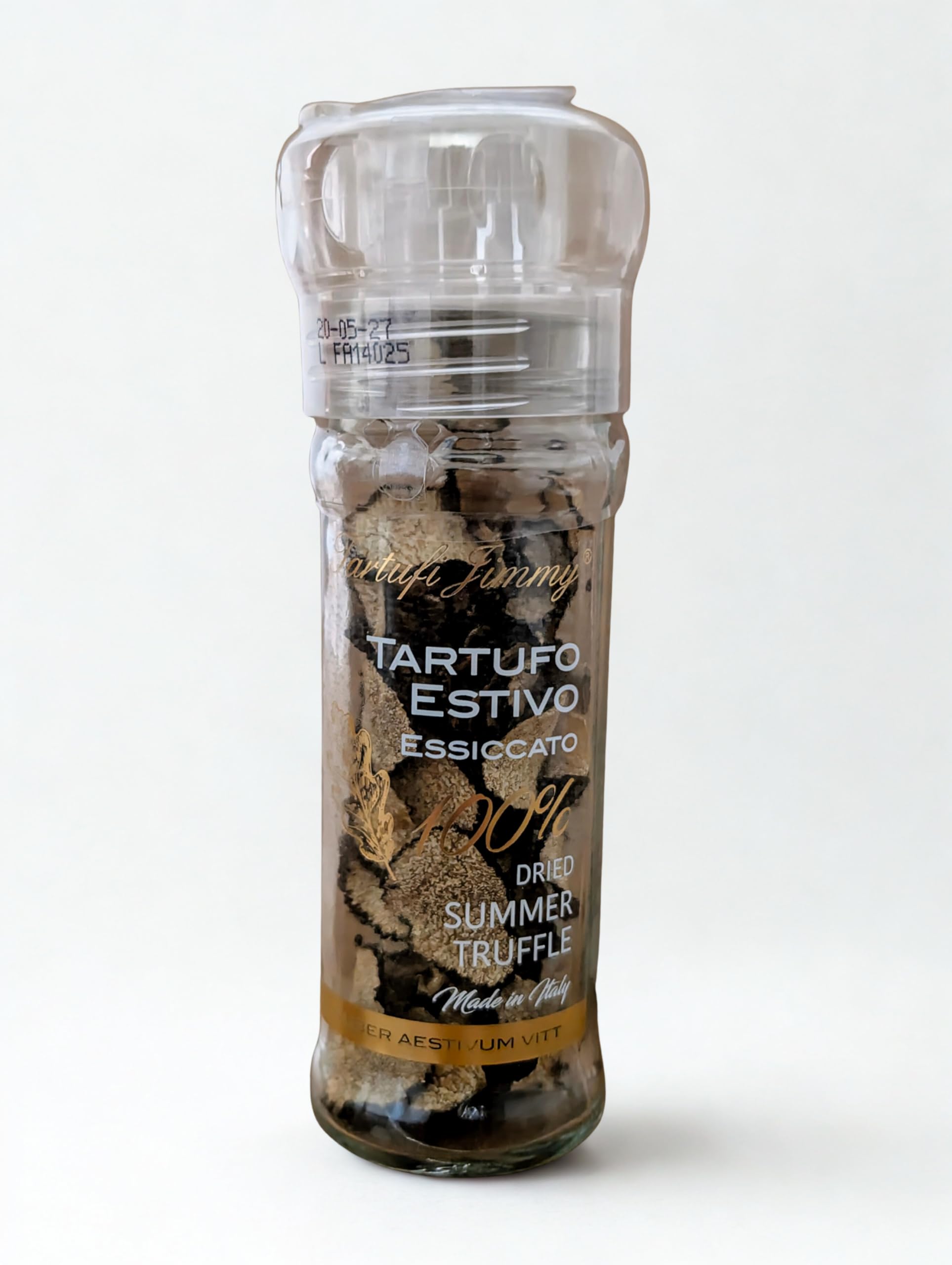 Petali di Tartufo Estivo Disidratato | Condimento Gourmet, Naturale e Senza Additivi | Tartufo Estivo Essiccato a Fette con Macinino | Fette di Tartufo Nero Estivo | Made in Italy