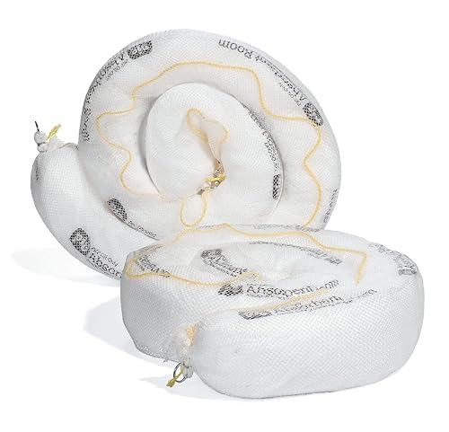 Miniatura 9 de Boom de aceite de cerdo, pluma absorbente solo aceite, paquete de 8, pluma de 3 pulgadas x 10 pies, absorbe hasta 2 galones por pluma - BOM406