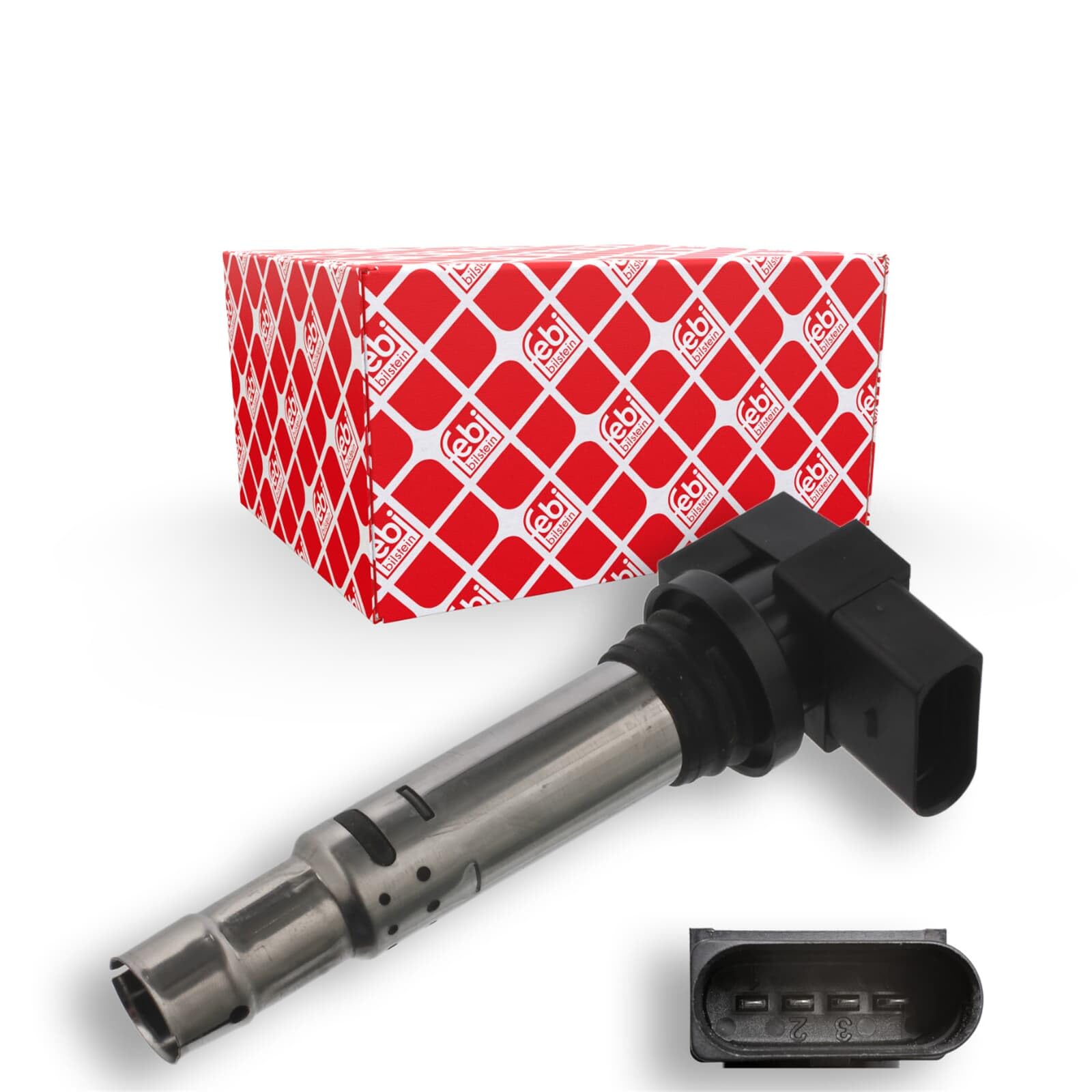 FEBI BILSTEIN Bobina d'accensione N° raccordi4 Sistema Di Accensione 22038 Compatibilità con VW Polo Hatchback 6R1, 6C1 Golf IV Hatchback 1J1 GOLF VI 5K1 Golf V Hatchback 1K1 POLO 9N TIGUAN 5N