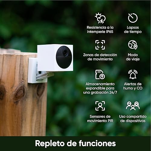 Miniatura 13 de Wyze - Set de inicio de cámara para exteriores v2 (incluye estación base y 1 cámara), cámara inteligente inalámbrica HD de 1080p para interiores,
