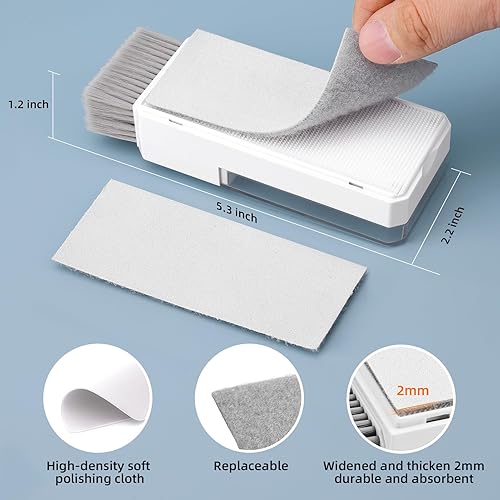 Miniatura 9 de Kit de Limpieza de Teclado, Limpiador de Laptop, Herramienta de Cepillo de Limpieza de Pantalla de Computadora 10 en 1, Kit de Limpiador Electrónico