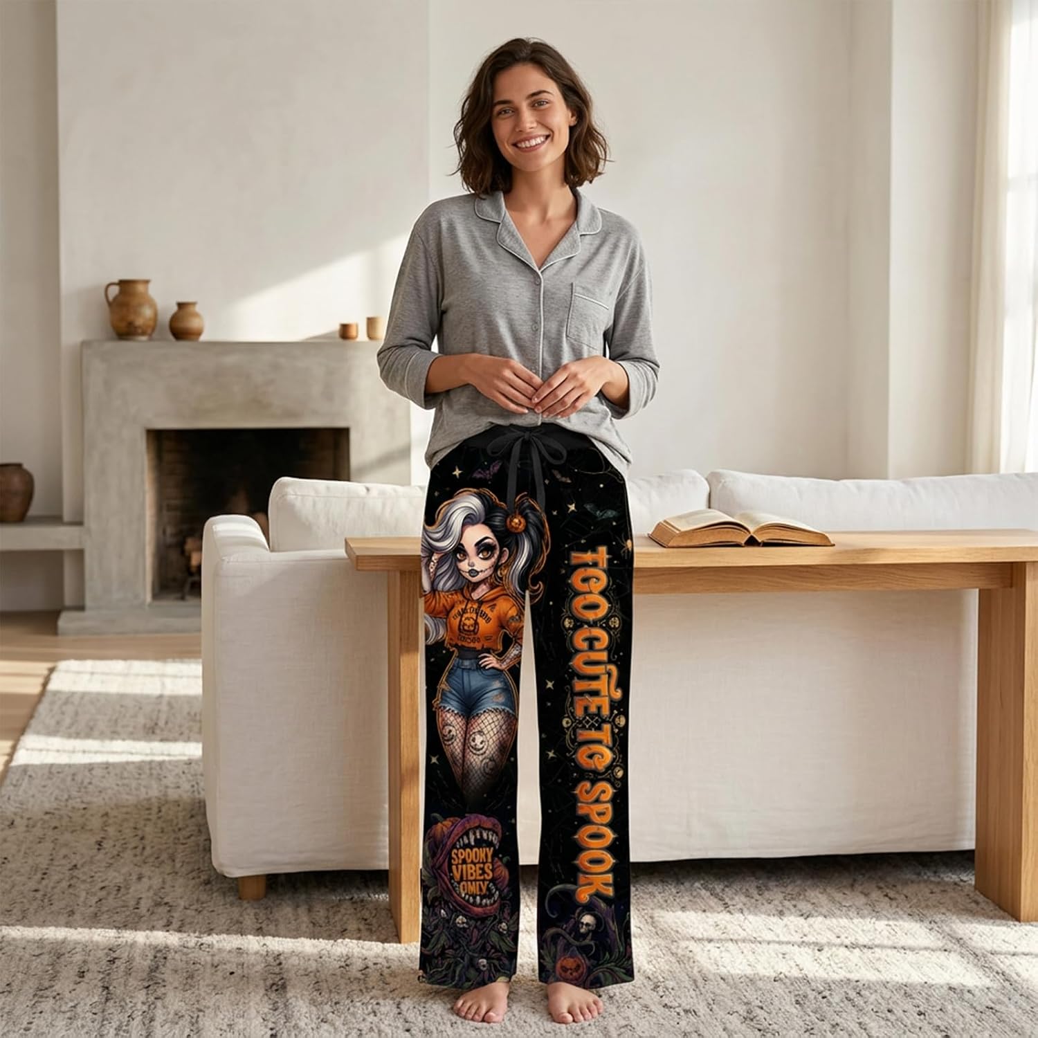 Pajama Pants For Women, Lounge Pants, Pjs Bottoms with Pockets Sleep Comfy Lounge Pants For Women Funny, Humorous