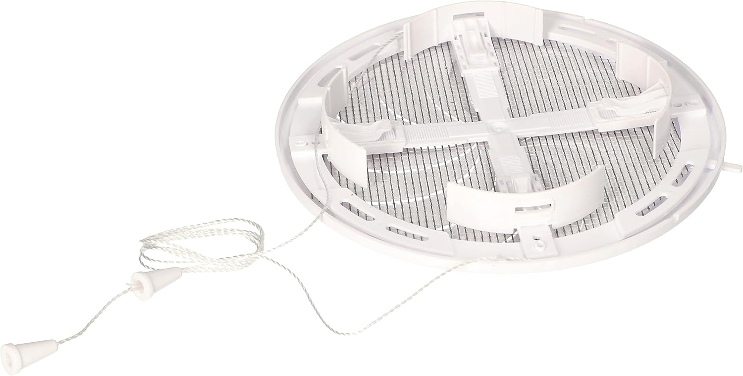 KOTARBAU® 100-150 mm Ventilation Grille Adjustable Lockable with Insect Protection Round White, 100-150mm - Image 5