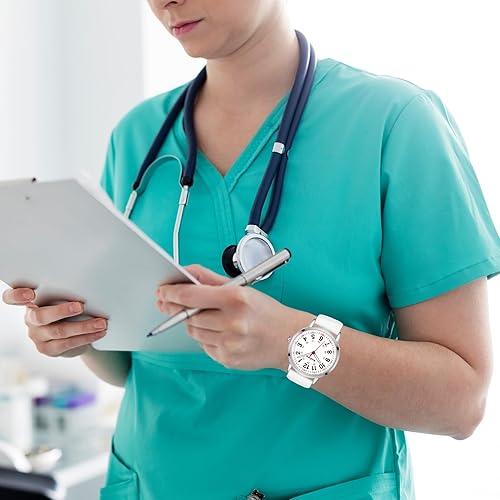 Miniatura 6 de Reloj de enfermera para enfermeras, estudiantes de enfermería, profesionales médicos, médicos, con variedad de colores, segunda mano y 24 horas,