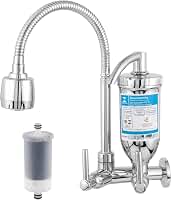 Torneira de Cozinha Gourmet com Filtro de Água Bica Flexível 2 Jatos ABS 2167 C70
