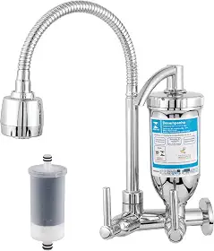 Torneira de Cozinha Gourmet com Filtro de Água Bica Flexível 2 Jatos ABS 2167 C70