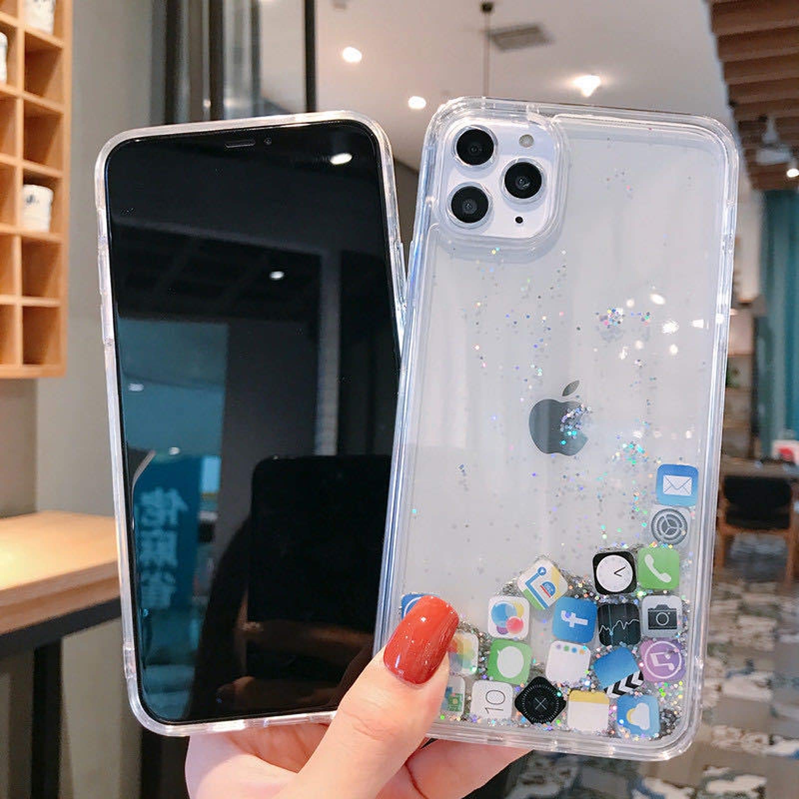 Amazon.co.jp: ダイナミッククイックサンドカバーFor iPhone 12 11 Pro