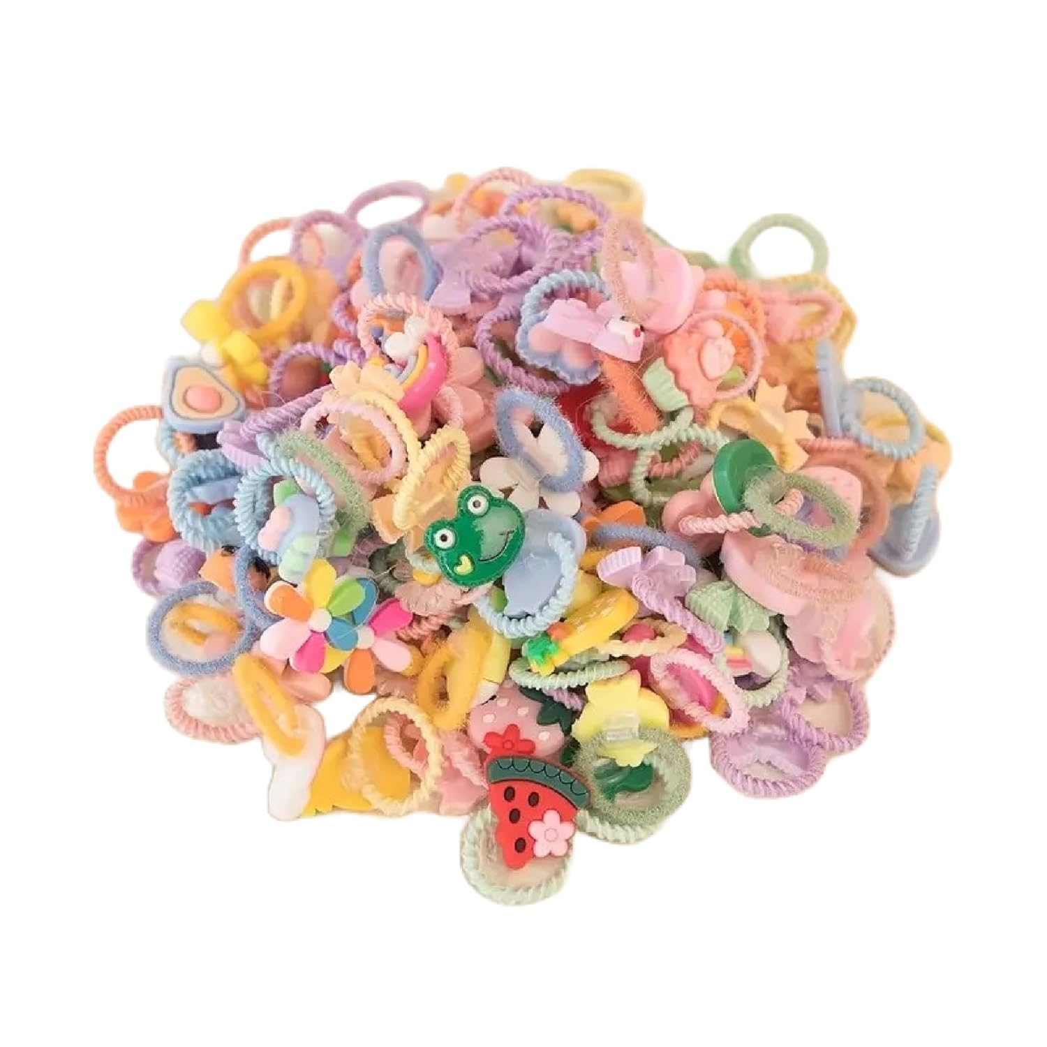 SEDLAV 30 Pcs Small Dog Hair Ties - Colorful Furbo Dog Grooming Accessories, Boy and Girl Bows & Ponytail Holders for Dogs, Cats, Rabbits - Perfect for Beach, Party, Wedding