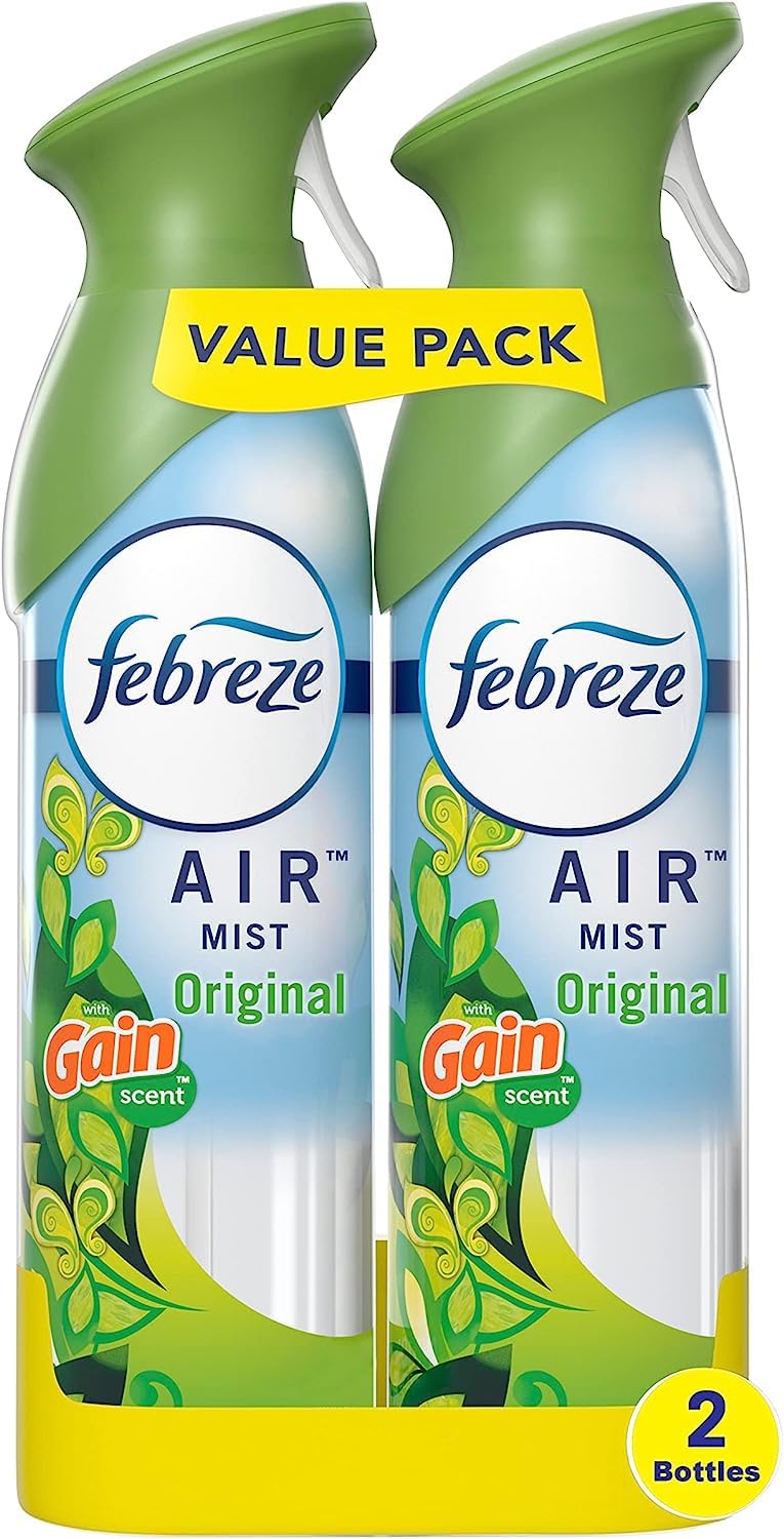 Febreze Air Mist Air Freshener Spray Odor-Fighting Room Spray Air Fresheners for Home and Bathroom and Kitchen Aerosol