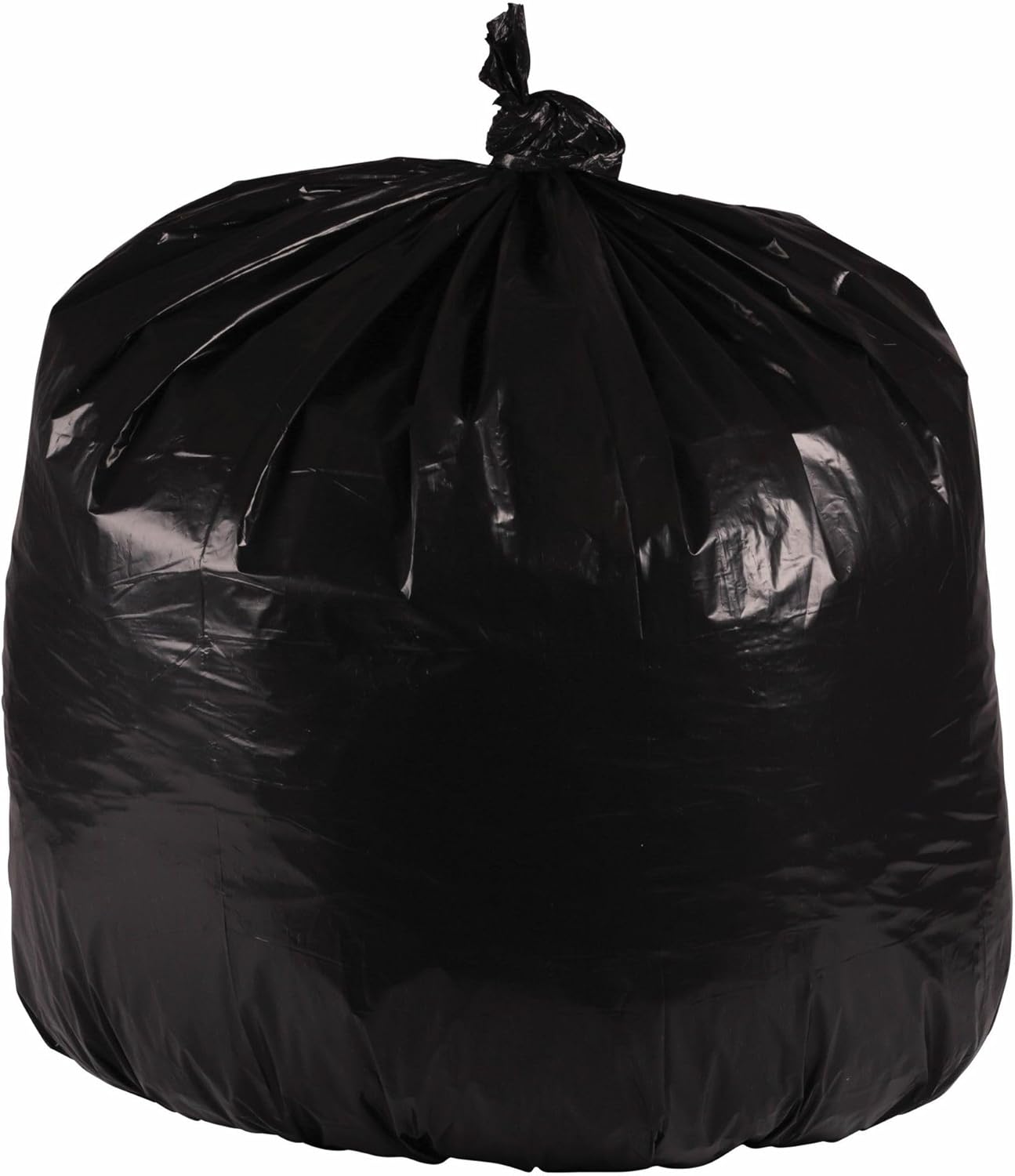 Boardwalk Recycled Low-Density Polyethylene Can Liners, 33 Gallon Garbage Bags, 1.6 mil, 33" x 39", Black, 10 Bags/Roll, 10 Rolls/Carton