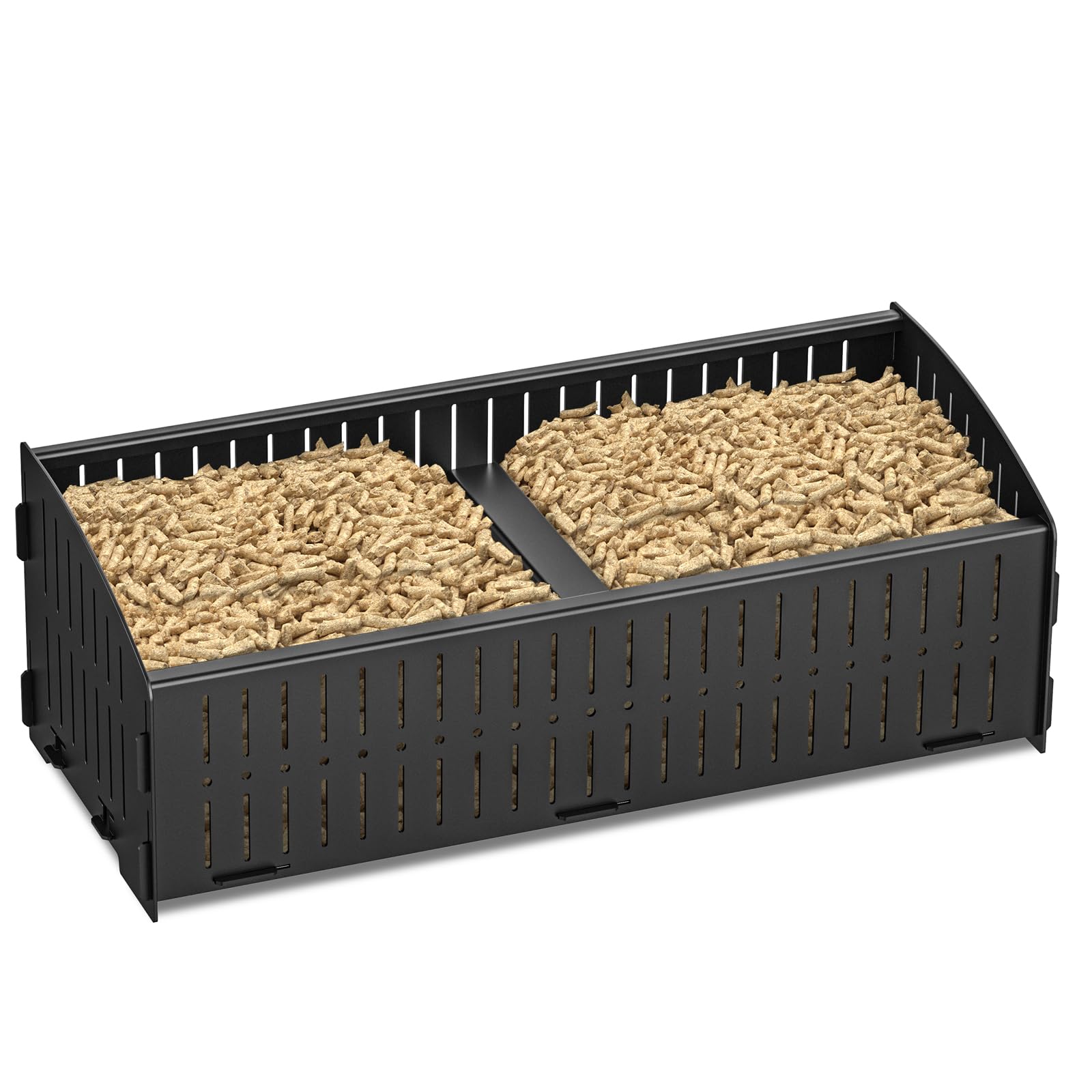 Panier à granulés/pellets bruleur pour cheminée/poele et exterieur, 48 ​​x 20 x 17 cm, 5 kg, durable, grand