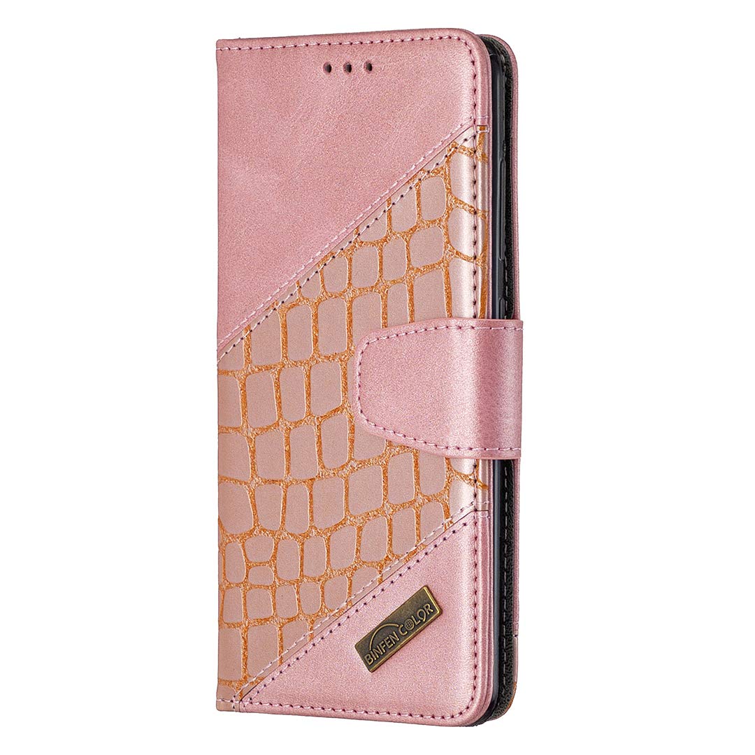 Samsung Galaxy S20 Ultra Case, Shockproof Crocodile Pattern Premium PU Leather Flip Wallet Phone Case with Magnetic Stand Card Slots Soft TPU Bumper Slim Protective Cover for Samsung S20 Ultra, Gold