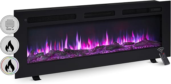 BALDERIA Leif Electric Fireplace 50 Inch