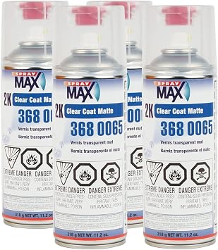 Spray max 3680065 2K Matte Clear Coat 400 ml 4 Pack