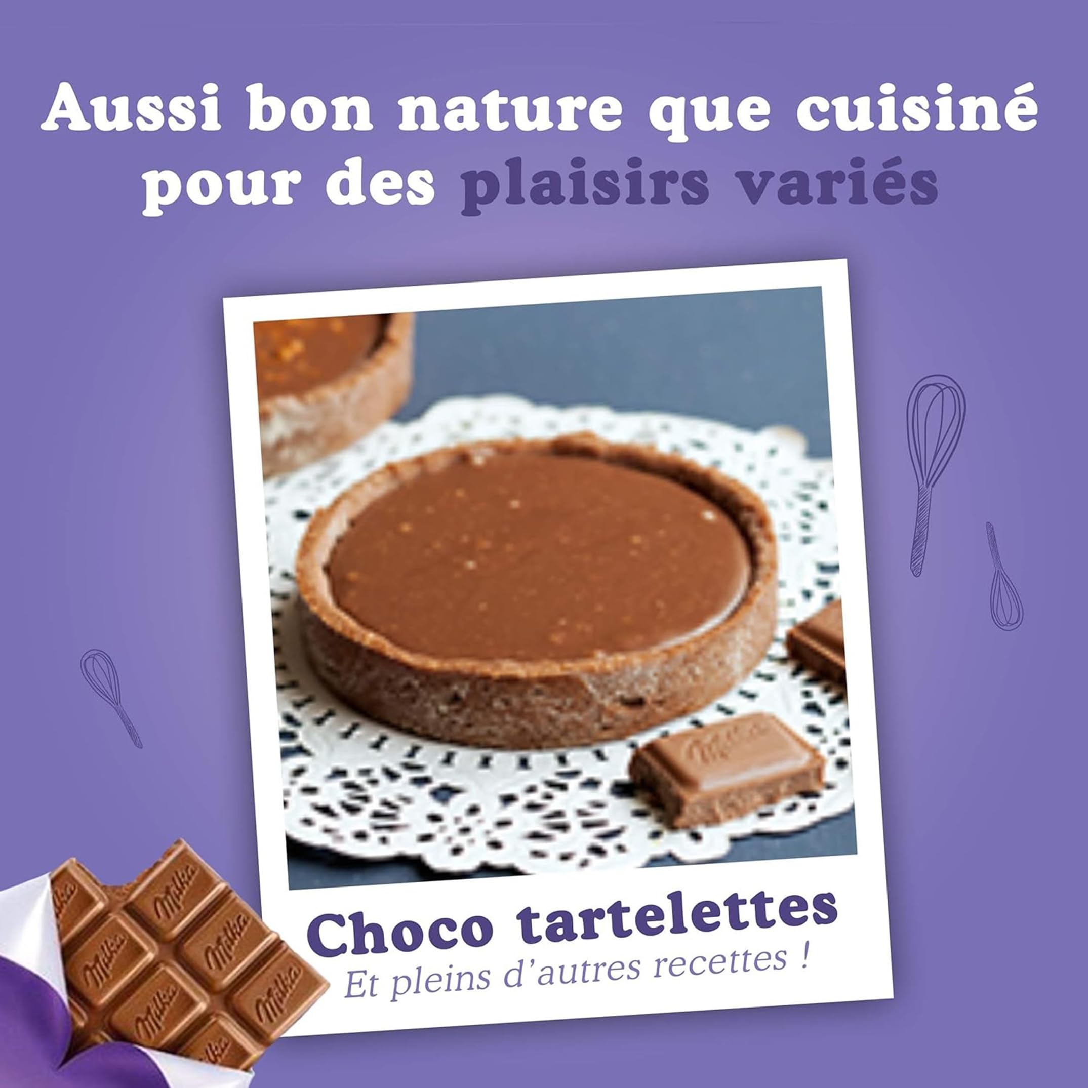 Milka - Mini Tablette Chocolat au Lait du Pays Alpin - 48x25g