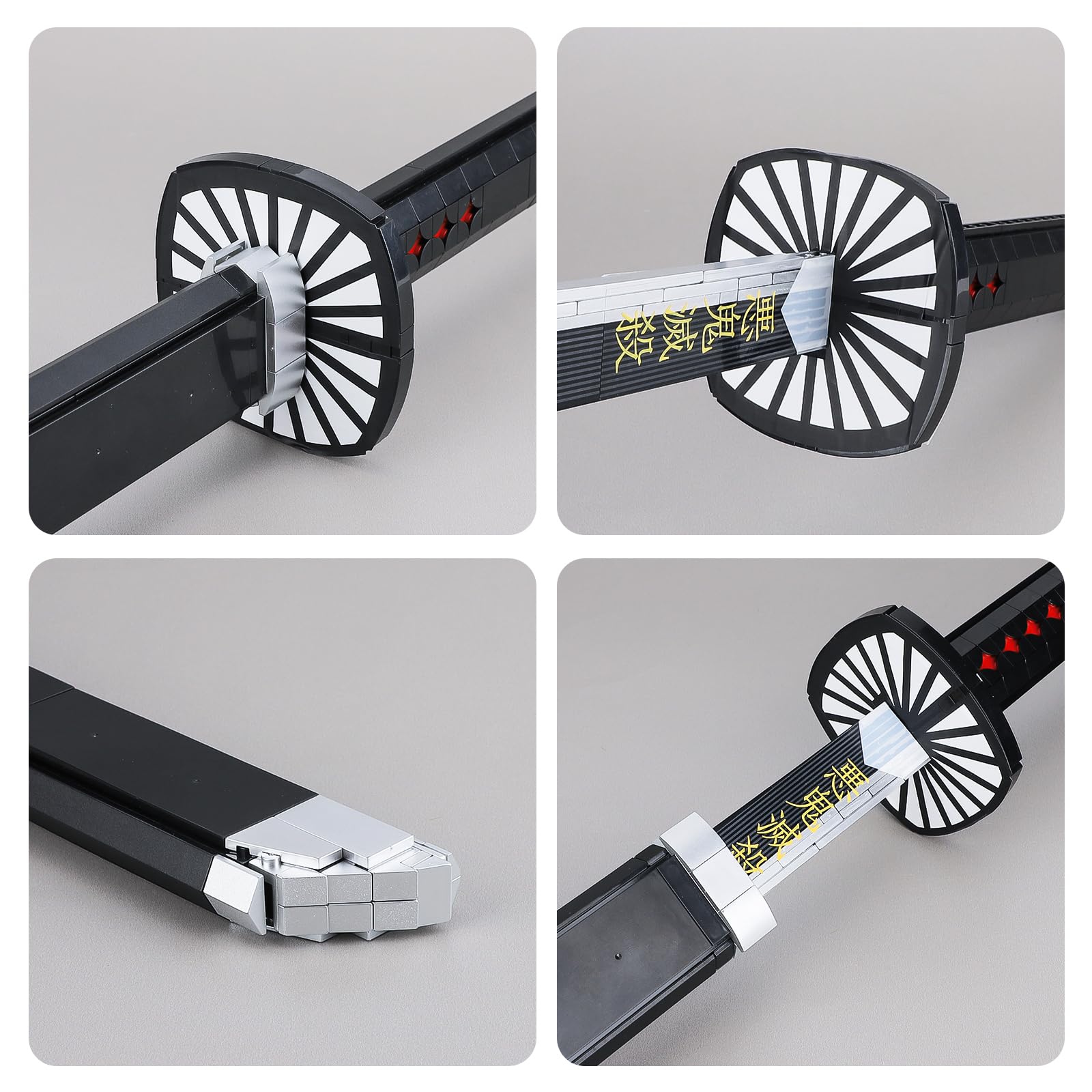 QLT Ideas Katana cosplay Tanjiro Kamado Demon Slayer briques 771 pièces fourreau support