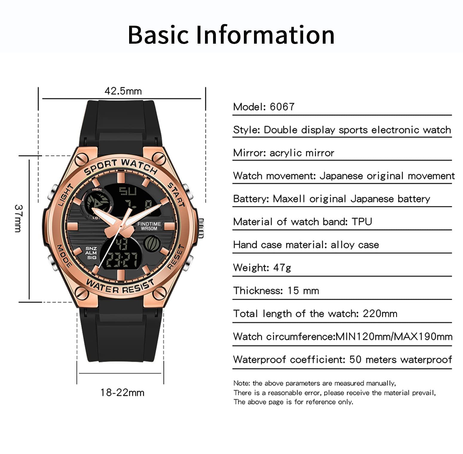findtime Womens Digital Sports Watch Ladies Waterproof Watches Running Watch Military Wrist Watches for Women Tactical Countdown Alarm Stopwatch