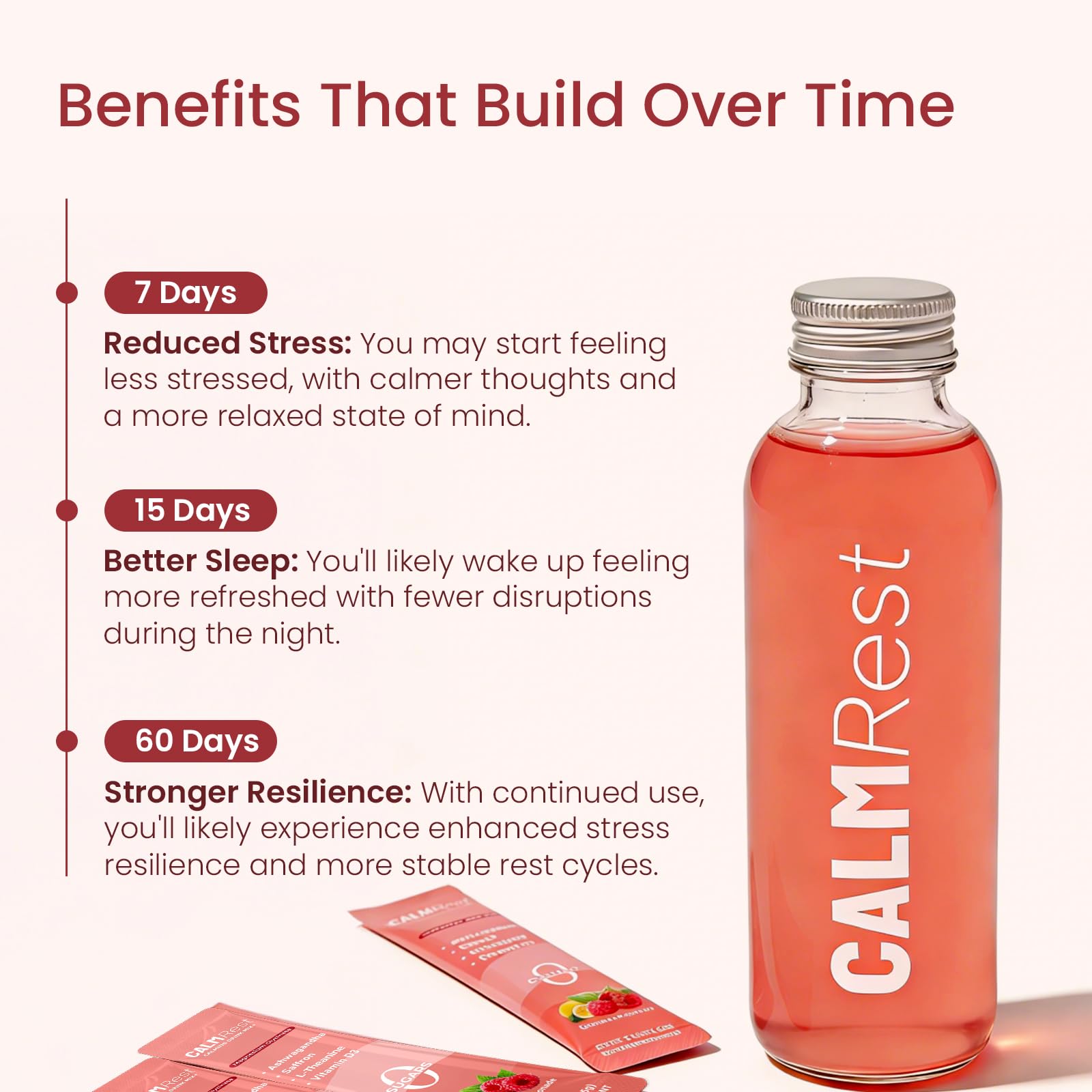 Calm Magnesium Powder Cortisol Supplement for Women, Hormone Balance Support* for Sleep & Relax Supports, No Sugar, Raspberry Lemonade,15Ct — Amazon image 6
