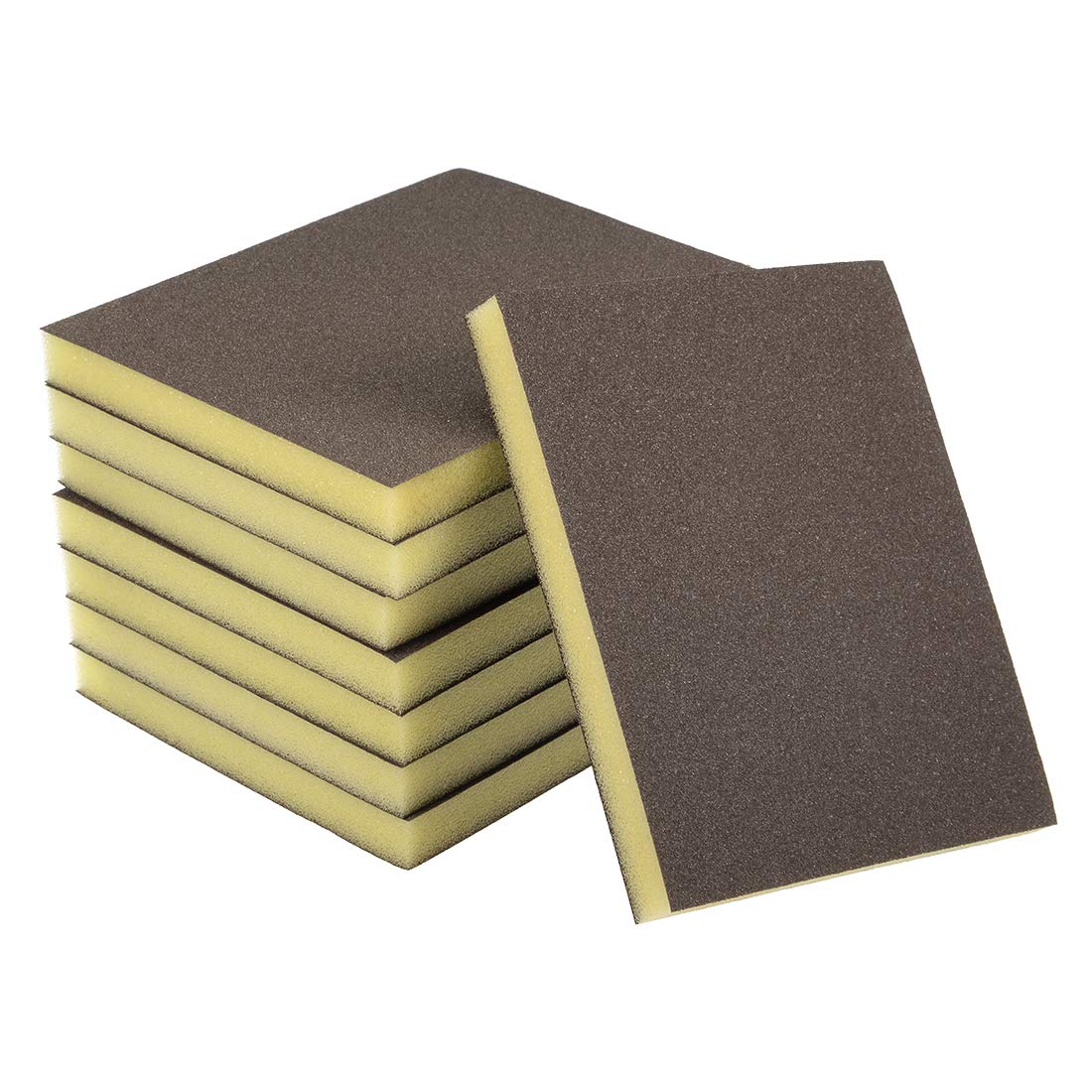 Éponge abrasive grain 100 bloc de ponçage épais pour bois et métal x8