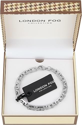 Miniatura 2 de LONDON FOG Pulsera unisex de oro cuadrado de 8 pulgadas (LF10021)