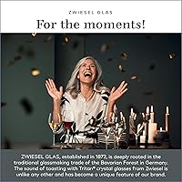 Vista 5 de ZWIESEL GLAS Sensa - Copas de vino tinto borgoña (juego de 6), copas de vino para vino tinto y blanco, vasos de cristal Tritan aptos