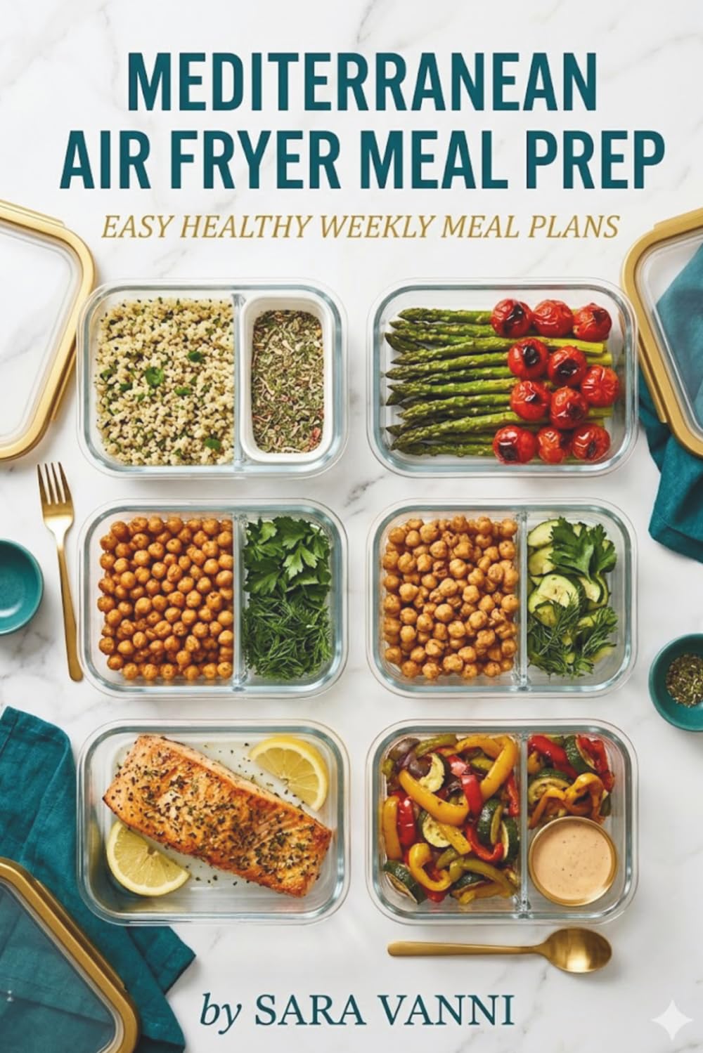 Mediterranean Air Fryer Meal Prep: Batch Cook a Full Week of Healthy Meals in 2 Hours — 60 Recipes + Weekly Plans (The Mediterranean Air Fryer Series)
