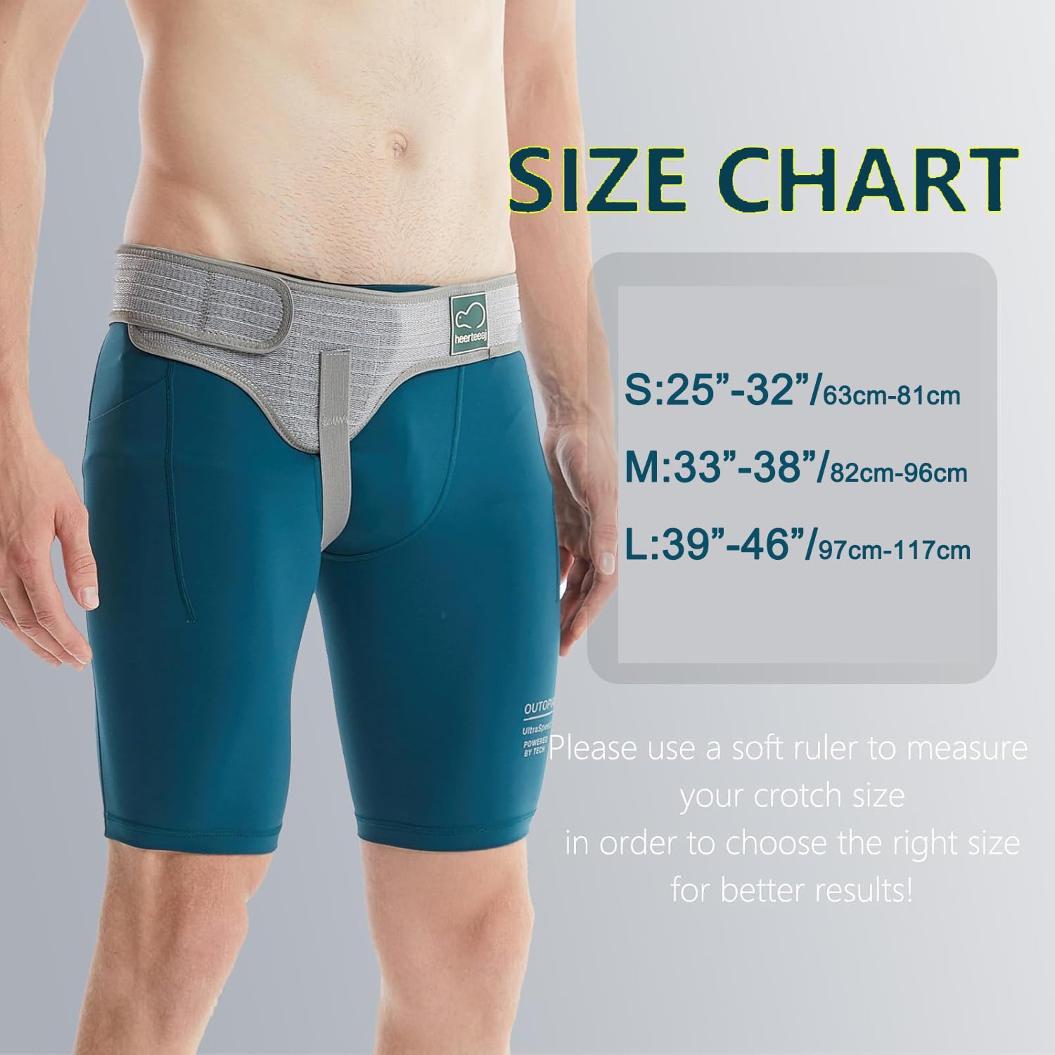 Cinturón para hernia inguinal I Para lado derecho e izquierdo I Cinturón para hernia I Cinturón postoperatorio para hernia inguinal para hombres | Elasticidad ajustable