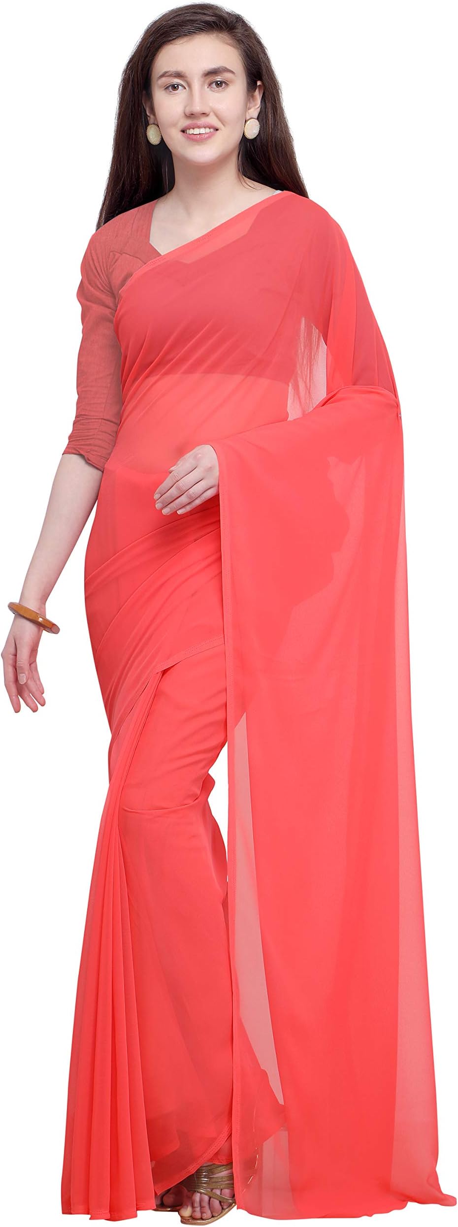 Anand Sarees Georgette with Blouse Piece Saree