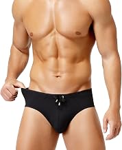 Arjen Kroos Men's Striped Swimming Trunks - Men's Swimming Trunks with 3D Pocket - Adjustable Beach Boxer - Ideal for Pool, Beach, Holidays