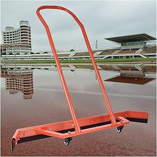 Floor Water Remover Squeegee Broom Large, Basketball/Tennis Court Floor Surface Water Pusher, Non-Rusting Sweep Tennis Brush for Playground (Color : Orange)
