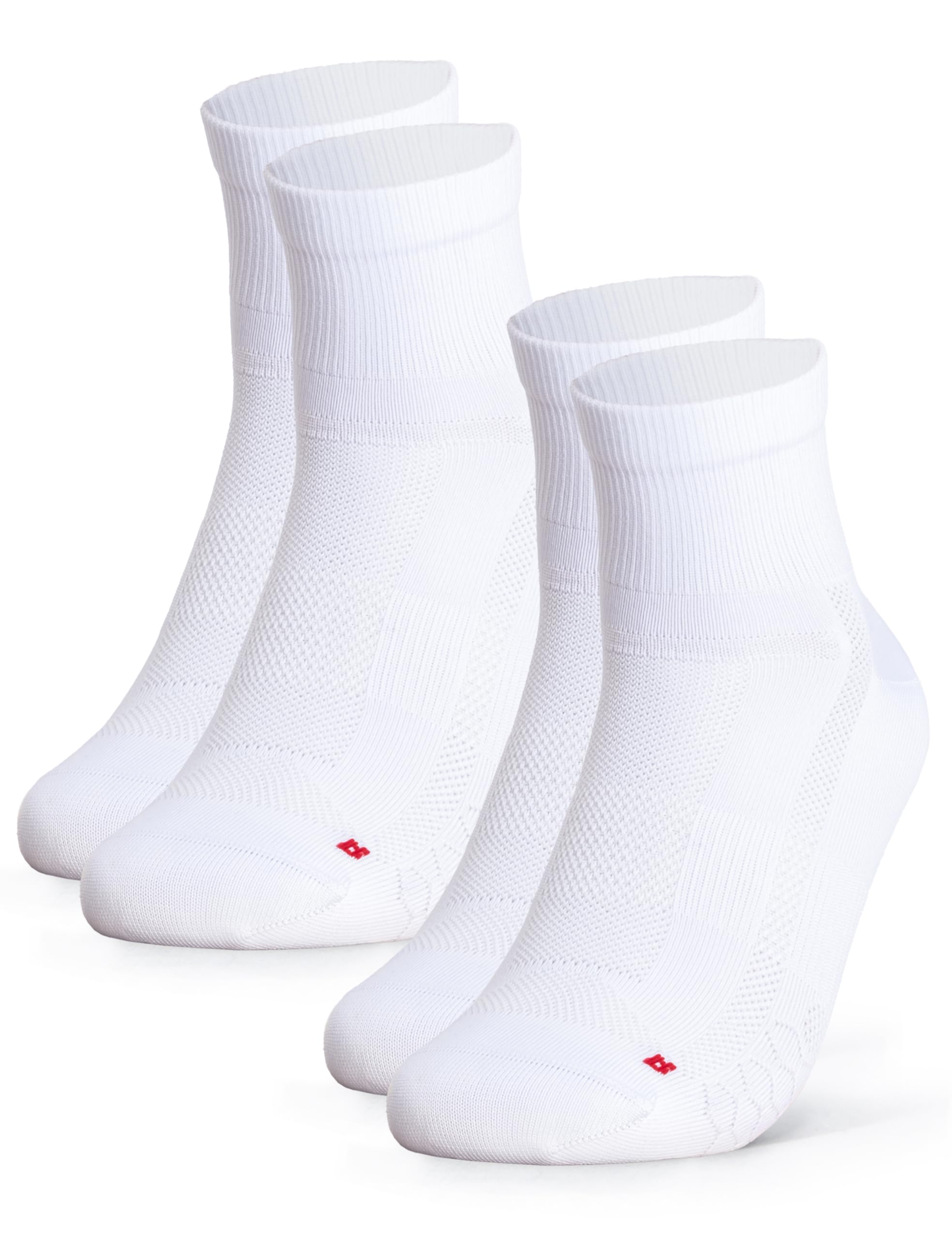 Occulto Herren & Damen kurze Rennradsocken 2er Pack (Modell: Thomas), Quarter Fahrradsocken