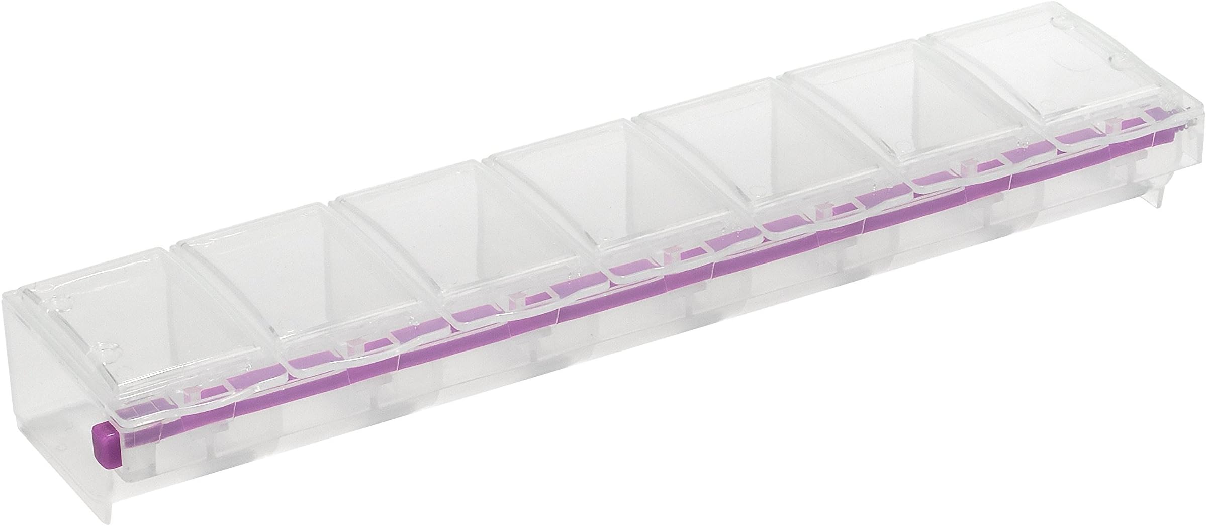 Craft Mates Bead Organizer and Plastic Storage Containers for Crafts, Buttons, Pins and More, 7 Locking Compartments (2XL)