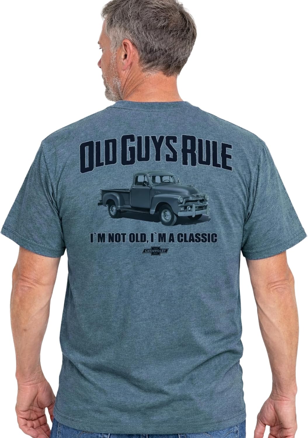 OLD GUYS RULE Men's Graphic T-Shirt, I'm A Classic Funny Novelty Tee for Vintage Car & Truck Enthusiast
