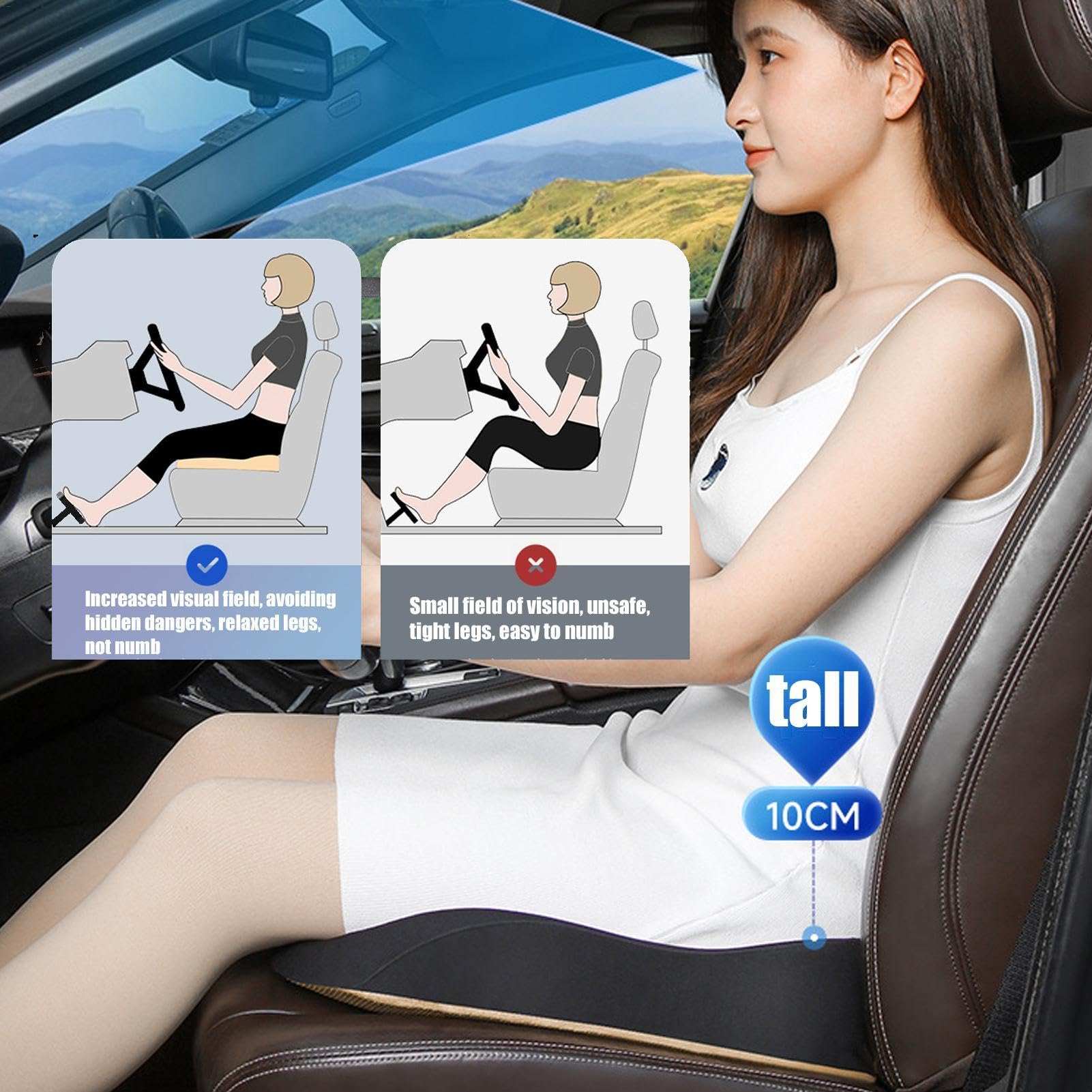 Rehausseur de siège de conducteur - Coussin de siège de camion