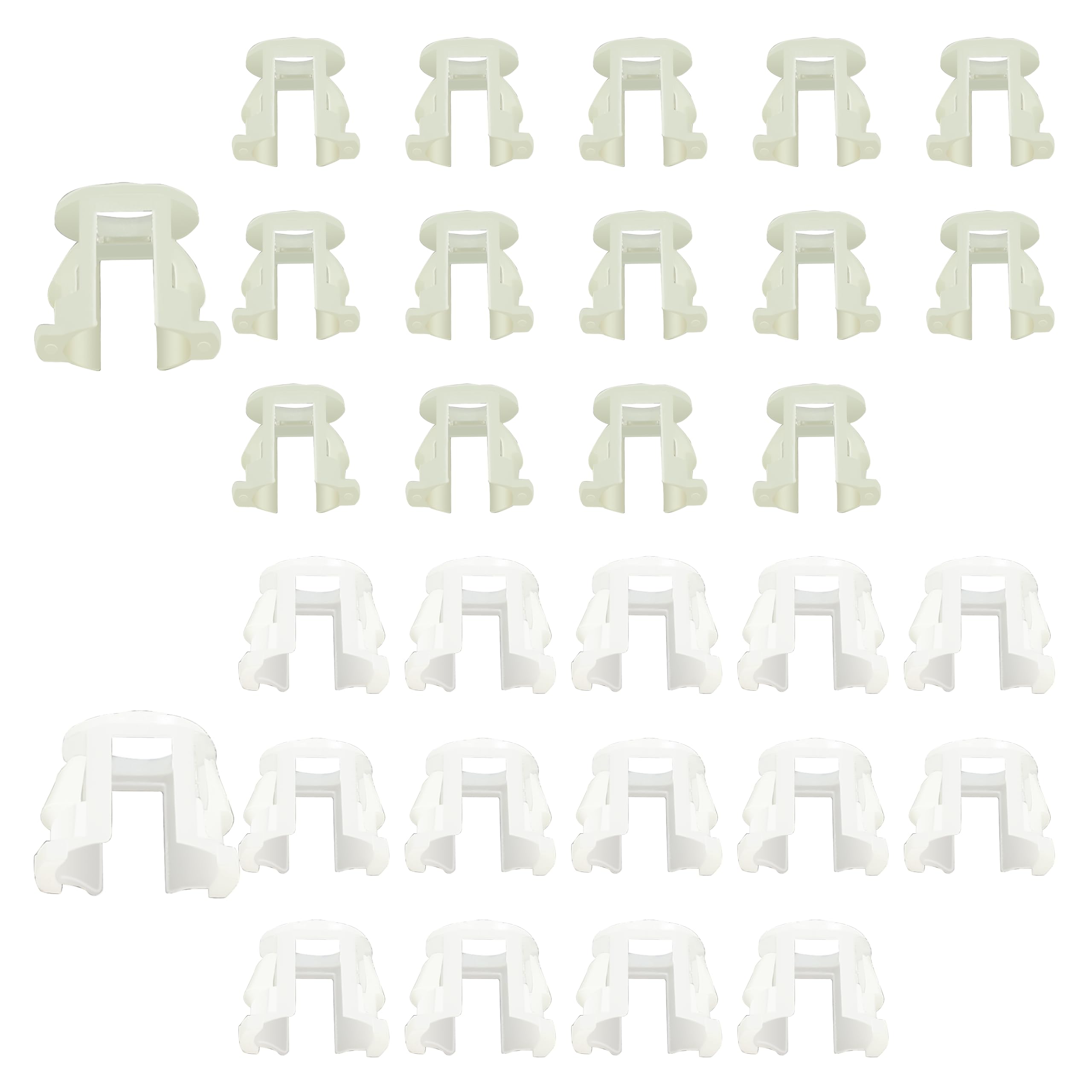 Siptenk 30 PCS Fuel Line Retaining Clip Assortment Kit, 3/8" 5/16" OD Fuel Line Repair Kit Retainer Clips Replace for GM 12388064 15638098