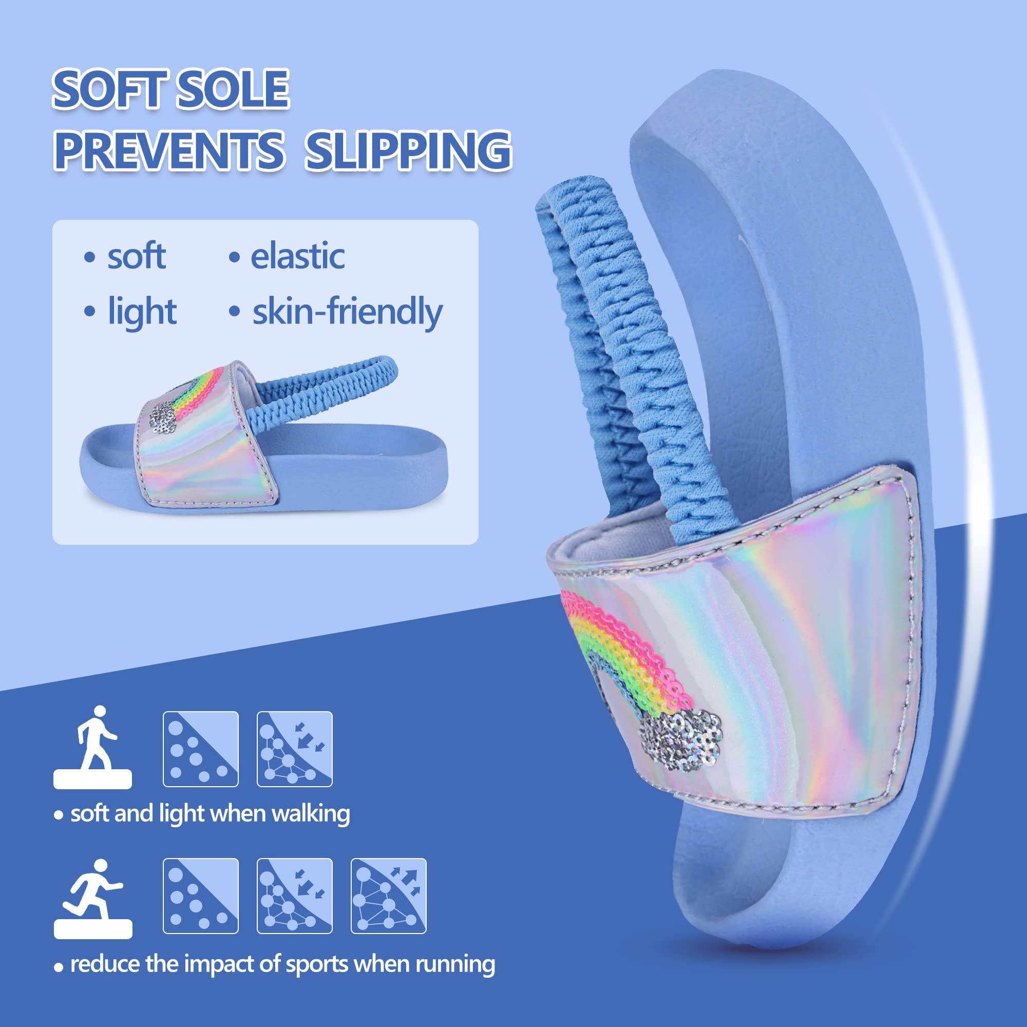 Youecci Sandalias Niño Niña Chanclas Verano Playa Piscina Zapatillas para niños Hogar Ligero Antideslizante Baño Sandalias