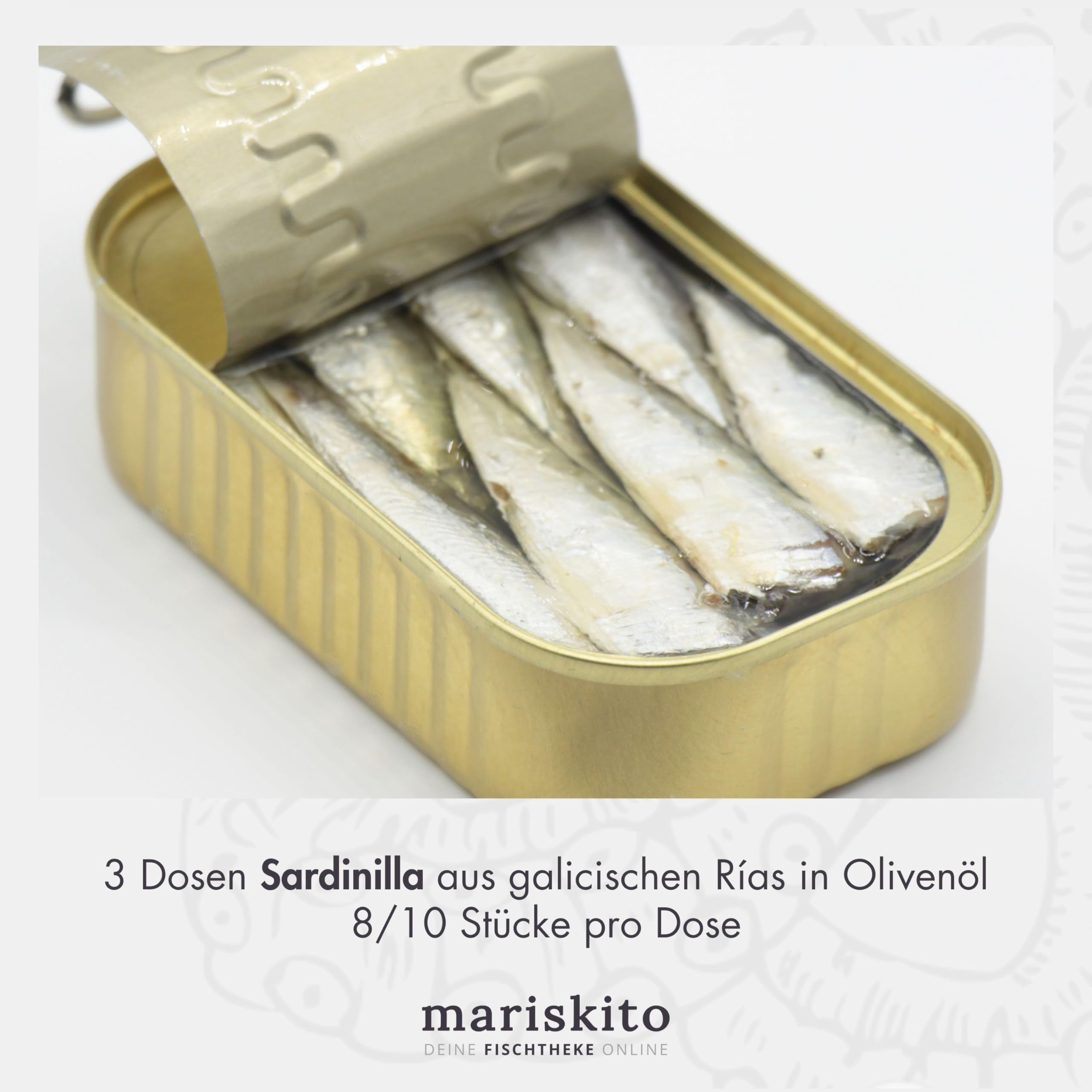 MARISKITO | Paket La Mar de Gourmet - 12 Gourmetkonserven - Dosen mit Galicischen Konserven - Geschenkkorb - Delikatessen-Produktset