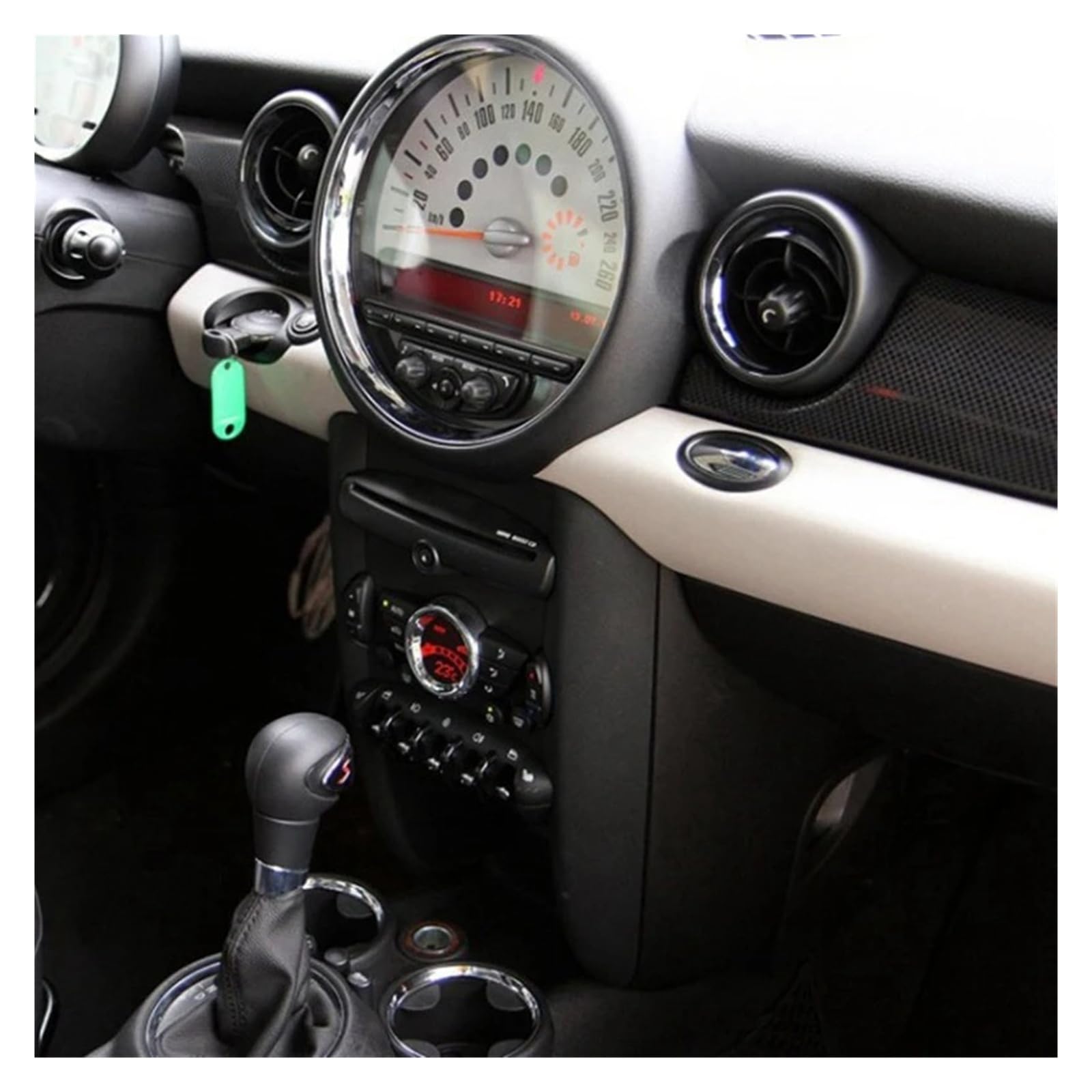 Mascherina Autoradio Cornice Stereo 2 DIN per BMW per Mini per Cooper R55 R56 R57 2007-2014 Autoradio Lettore Dvd Fascia Telaio Trim Pannello Kit Installazione
