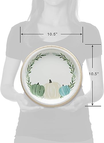 Miniatura 3 de American Greetings 6442682 - Suministros para fiesta de Acción de Gracias, platos de papel de Acción de Gracias (36 unidades)