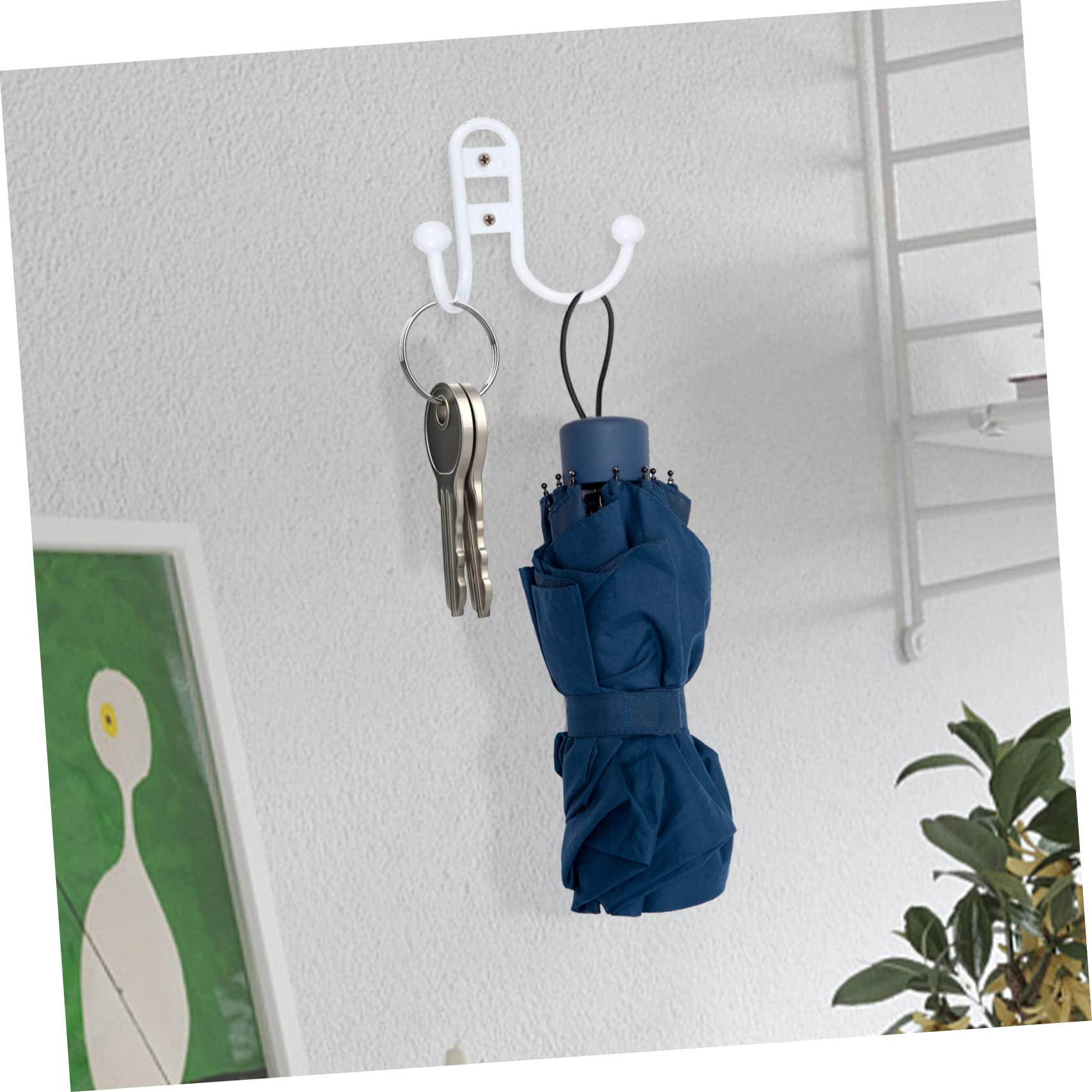 VASDEV 6 ganchos de baño vintage, perchas de metal, ganchos para percheros, perchas resistentes para ropa, colgador de pared, gancho para toallas, ganchos resistentes, ganchos para ropa,