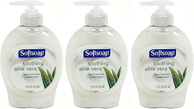Softsoap Soothing Aloe Vera Moisturizing Hand Soap, 7.5 Ounce (Pack of 3)