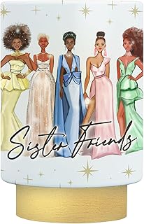 African American Expressions LED Flameless Candle – Christian Inspirational Battery Operated Candle with Uplifting Art – Spiritual & Religious Home Décor for Black Women – Sister Friends