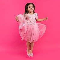 Vista 6 de Expressions - Juego de 4 zapatos de vestir para niñas pequeñas con tacones en bolsa de transporte, se adapta a zapatos de niños pequeños