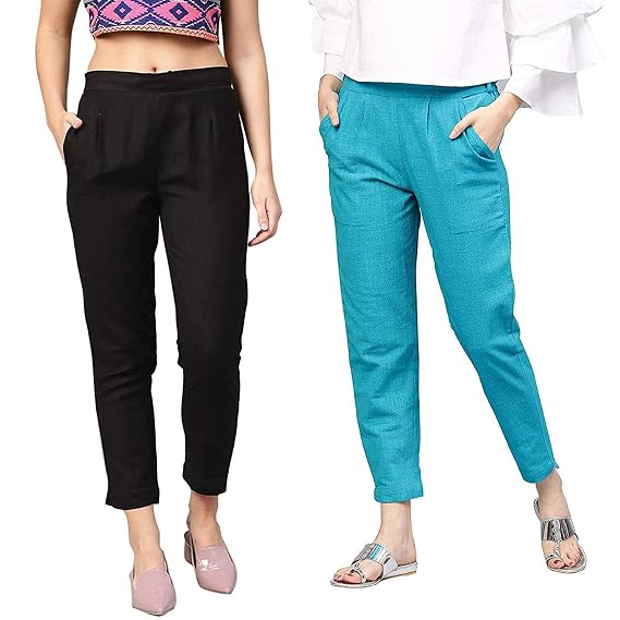 Regular Fit Cotton Trouser at Amazon 