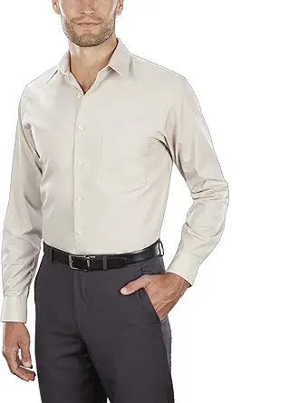 Van Heusen Men's Tall FIT Dress Shirts Poplin