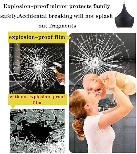 Miniatura 5 de Y&J Espejo de 19.7 x 27.6 in con luz para baño, espejo rectangular sin marco, espejo retroiluminado, 0.197 in de alto, antivaho, 23.6 x 31.5 in,